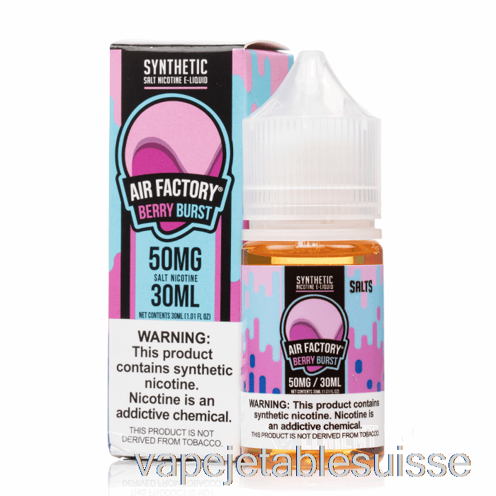 Vape Suisse Berry Rush - Sels D'usine D'air - 30ml 18mg